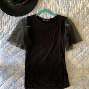 Black shirt with fun sleeves (new)